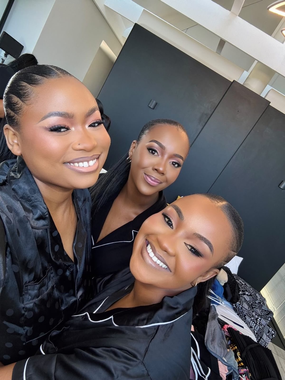 Boutique Addict Beauty makeup class with three completed makeup looks